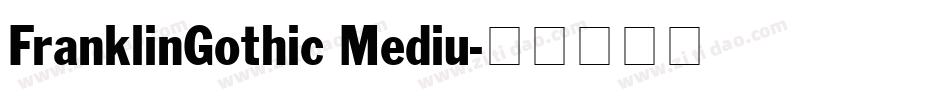 FranklinGothic Mediu字体转换